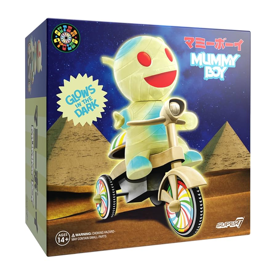 マジックベリー Super7 Super Cycles - Mummy Boy (Blue w/ Red Trike)